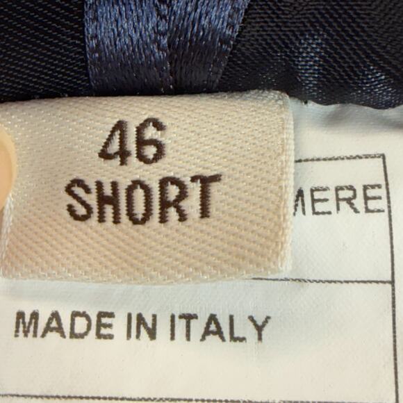 Pronto Uomo Wool 2 Button Windowpane Plaid Blazer Men Sz 46 Short Sport Ventless - Picture 10 of 12